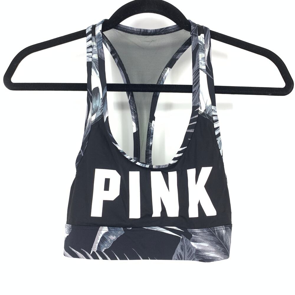 PINK VS Apx Size Small Racerback Sports Bra Black
